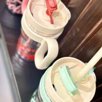 Coca-Cola Oficial Original-Vaso Tritan-Plástico Alimenticio Resistente a impactos resistente a químicos portátil Asa/pajita y tapa antipolvo hermético antideslizante 800mlNegro/Rojo/Púrpura/Verde