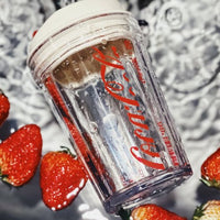 Coca-Cola Oficial Original-Vaso Tritan-Plástico Alimenticio Resistente a impactos resistente a químicos portátil Diseño de tapa de tirador desmontable hermético antideslizante 390ml Rosa/Púrpura/Verde/