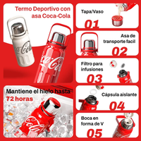 Termo Deportivo con asa Coca-Cola | 800ml / 1200ml