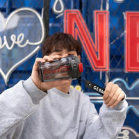 Coca-Cola Oficial Original-Vaso Tritan-Plástico Alimenticio Resistente a impactos resistente a químicos portátil Diseño de tapa de tirador desmontable hermético antideslizante 390ml Rosa/Púrpura/Verde/