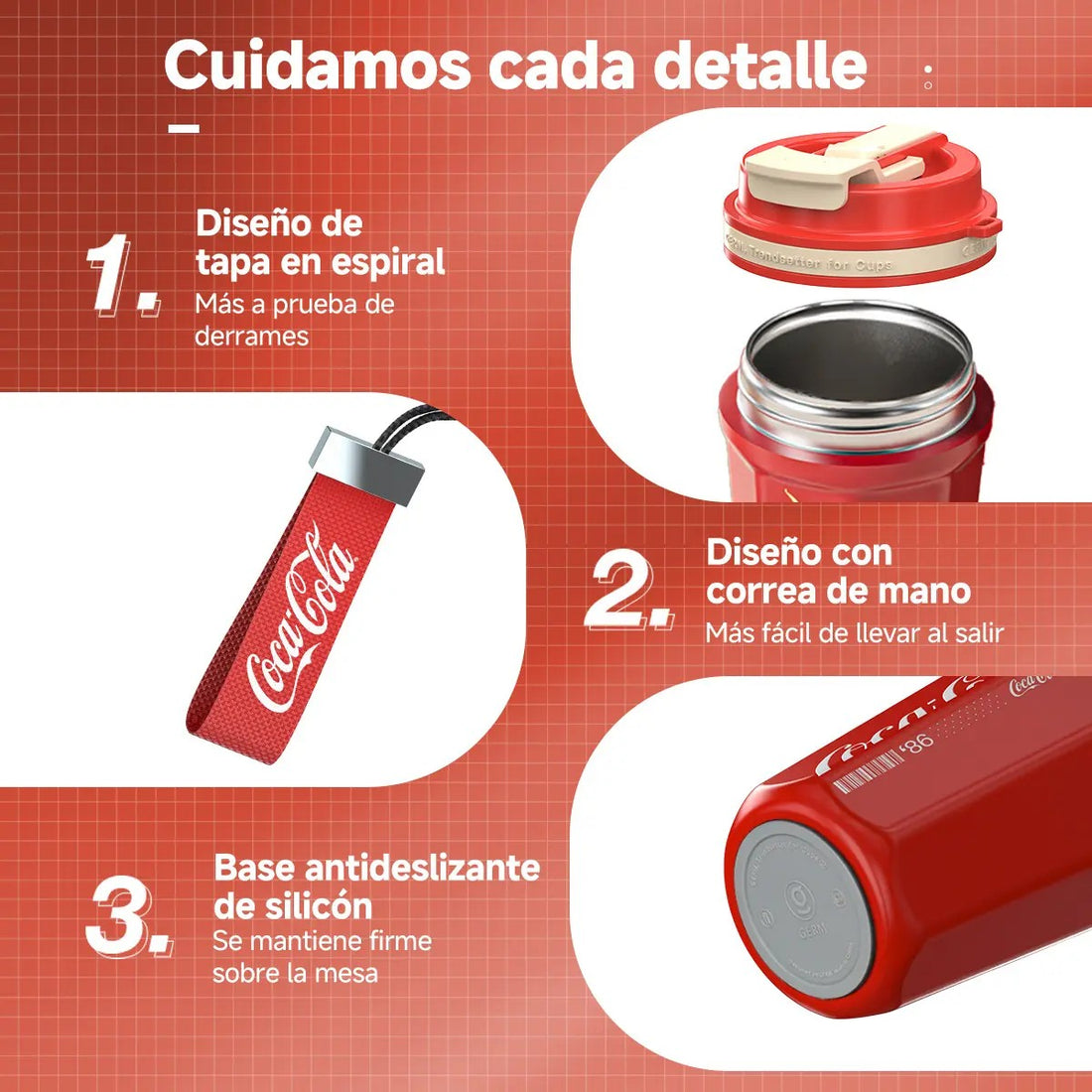 Mug Térmico Octagon Pro Coca-Cola | 550ml / 18.6oz