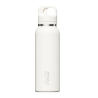 Coca-Cola-Termo Estilo Deportivo Oficial Original de Acero Inoxidable 316 Grado alimenticio Fría/caliente hermética Portátil Apertura y cierre con un solo dedo Doble función de tapa Pajita antideslizante 600ml Blanco/Negro/Rosa＞200