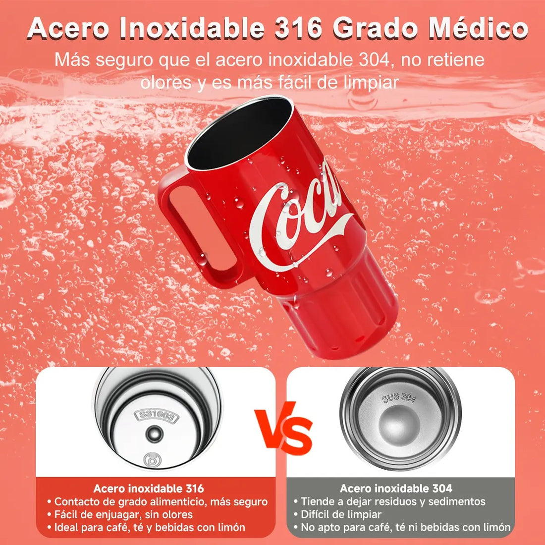 Vaso Térmico Premium Classic Coca-cola | 1200ml / 40oz