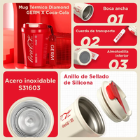 Mug Térmico Diamond Coca-Cola | 390ml / 13oz