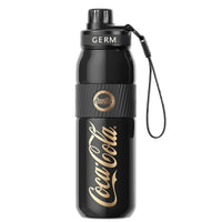 Coca-Cola-Termo Estilo Deportivo Oficial Original de Acero Inoxidable 316 Grado alimenticio Fría/caliente hermética Portátil Apertura y cierre en 1 segundo tapa de resorte y pajita antideslizante 580ml Negro/Blanco/Rojo＞200