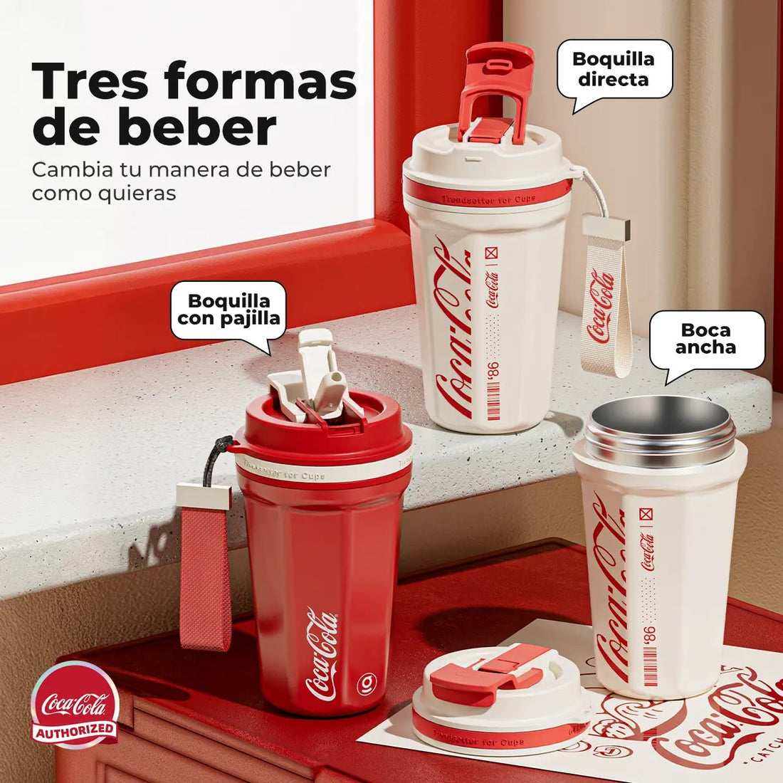 Mug Térmico Octagon Pro Coca-Cola | 550ml / 18.6oz