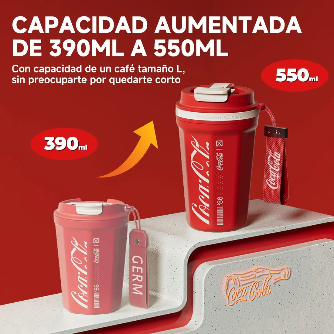Mug Térmico Octagon Pro Coca-Cola | 550ml / 18.6oz