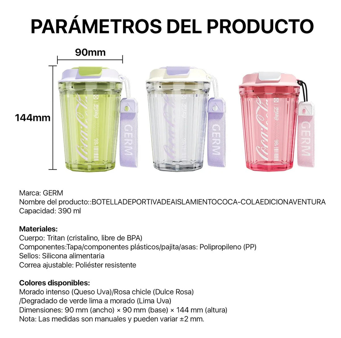 Vaso de agua tritán Coca-Cola | 390ml / 12oz
