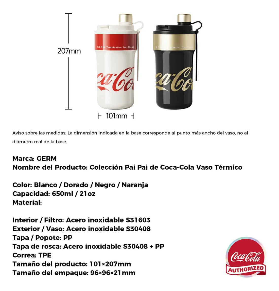Vaso Térmico Old Iconic Coca-Cola | 650ml / 22oz